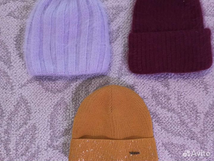 Шапка зимняя вязанная