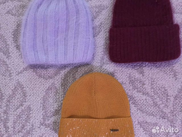 Шапка зимняя вязанная