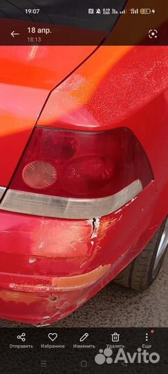 Фонарь Opel astra Н седан