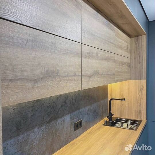 Кухонный гарнитур прямой матовый