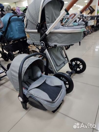 Коляска люкс мом 3в1