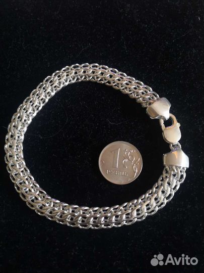 Серебряный браслет мужской питон