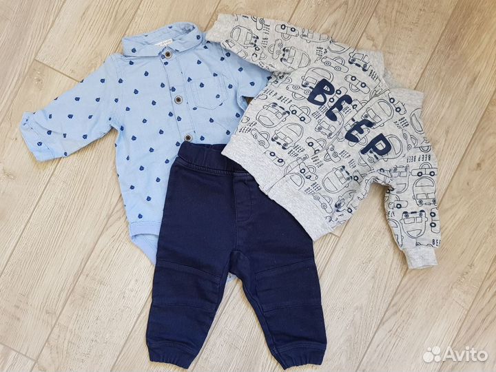 George,Mothercare,Next. 15 вещей пакетом 3-6мес