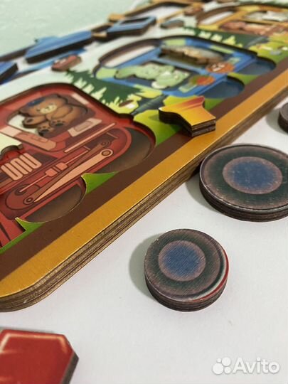 Деревянный развивающий сортер монтессори