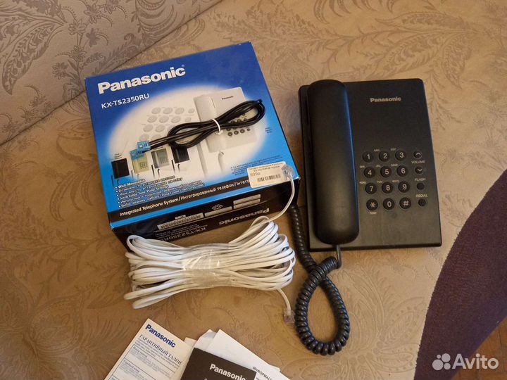 Телефон panasonic с кабелем