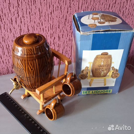 Сувенирный набор бочонок с кружками