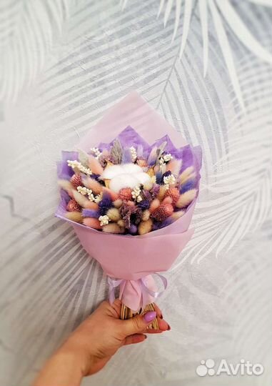 Букеты комплименты из стабилизированных цветов