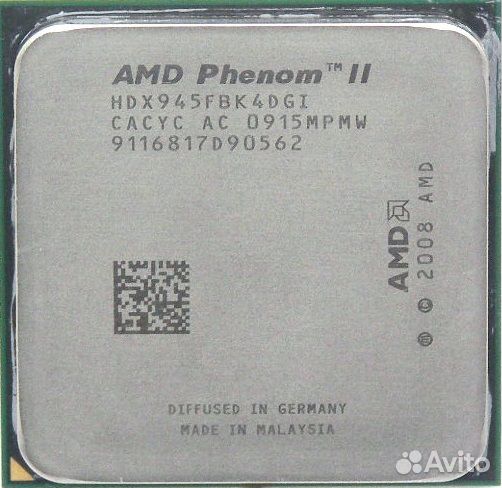 Процессор Socket-AM3 AMD Phenom II X4 945 3.0GHz