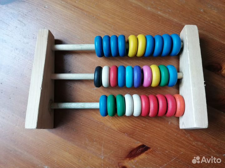 Деревянные счеты детские