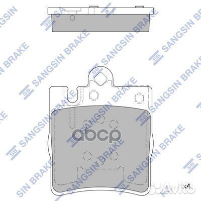 Колодки тормозные дисковые MB W210 2.0-3.0TD 96