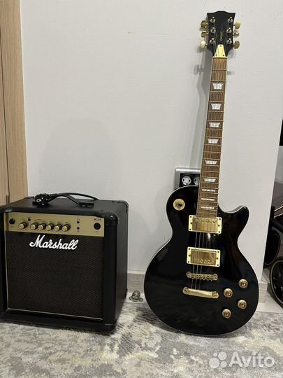 Электро гитара с комбиком marshall