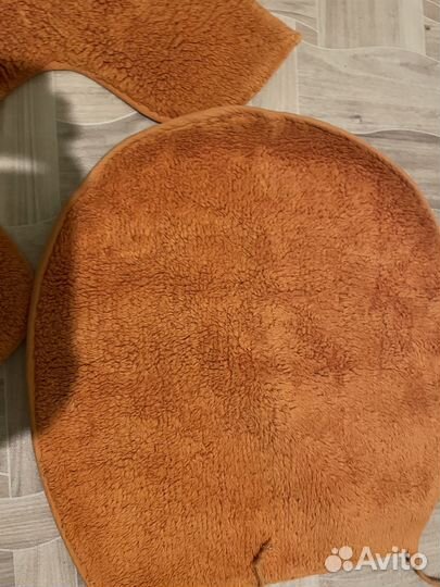 Набор ковриков для туалетной комнаты из хлопка