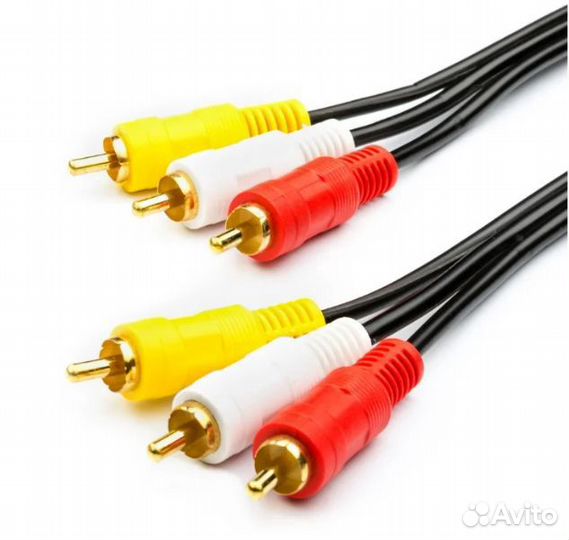 Новый кабель 3RCA (тюльпаны) D-Color