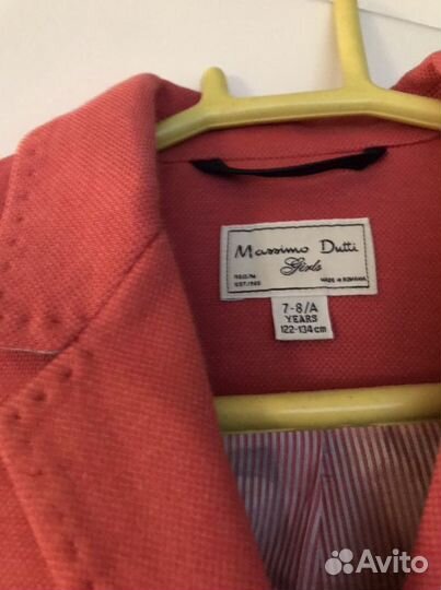 Пиджак для девочки. Massimo dutti. Размер 122-134