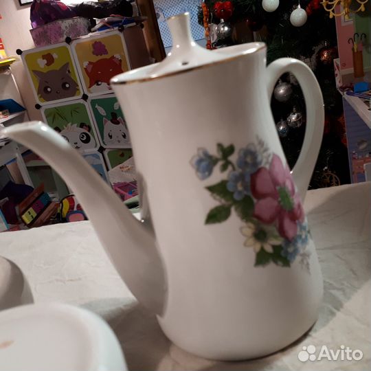 Кофейный набор СССР Фарфоровый завод Пролетарий