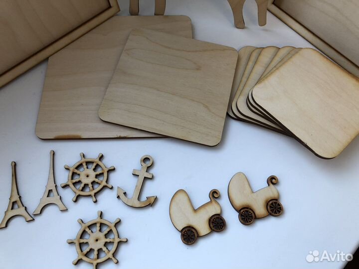 Деревянные основы заготовки для творчества