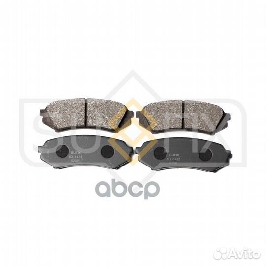 Дисковые тормозные колодки зад прав/лев SX1