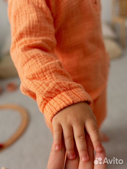 Комплект из муслина Персик