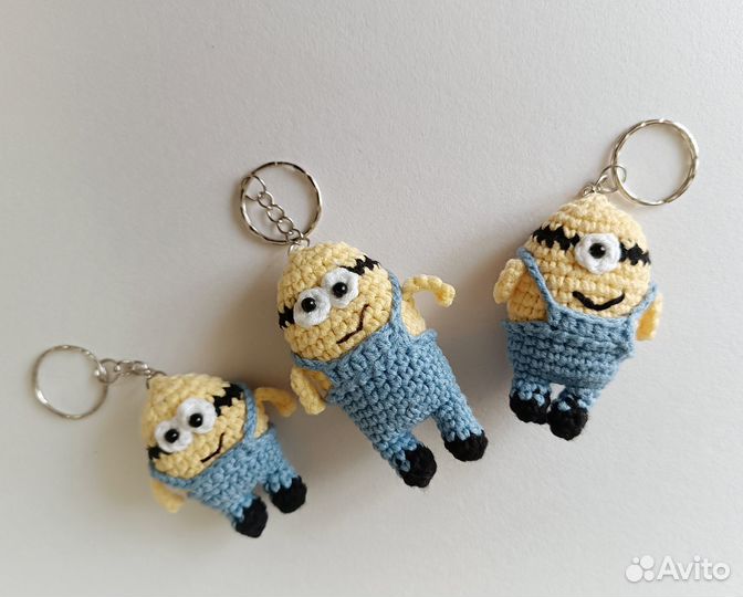 Вязаные брелоки, ручной работы