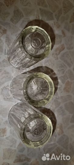 Стеклянные стопки СССР 100 гр., клеймо