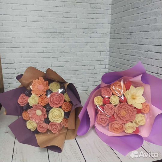 Шоколадные цветы. Подарок на выпускной