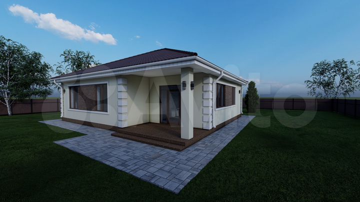 Коттедж 107 м² на участке 5,5 сот.