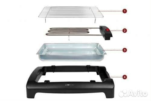 Электрический гриль-барбекю bomann BQ 1240 N CB