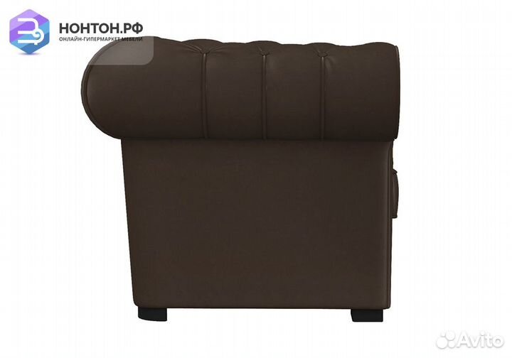Диван Офисный 2-х местный коричневый