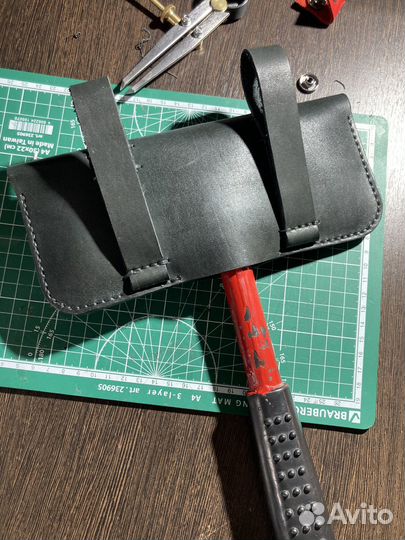 Чехол для пожарного топора из кожи