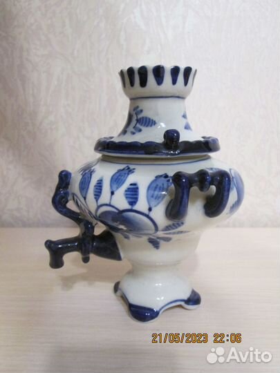 Самовар фарфоровый сувенирный 