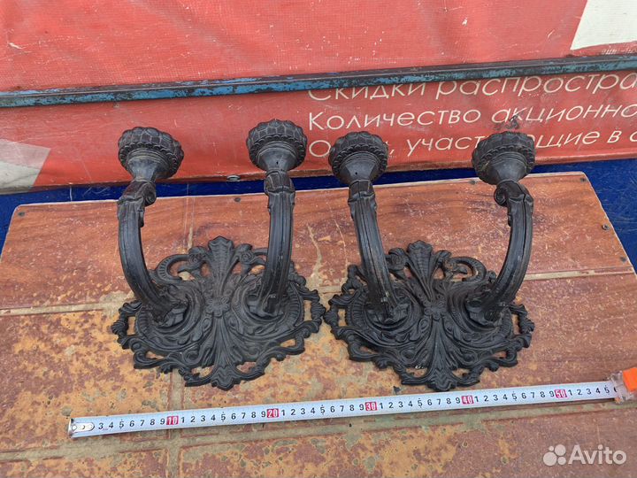 Подсвечник каслинское литьё 2 штуки