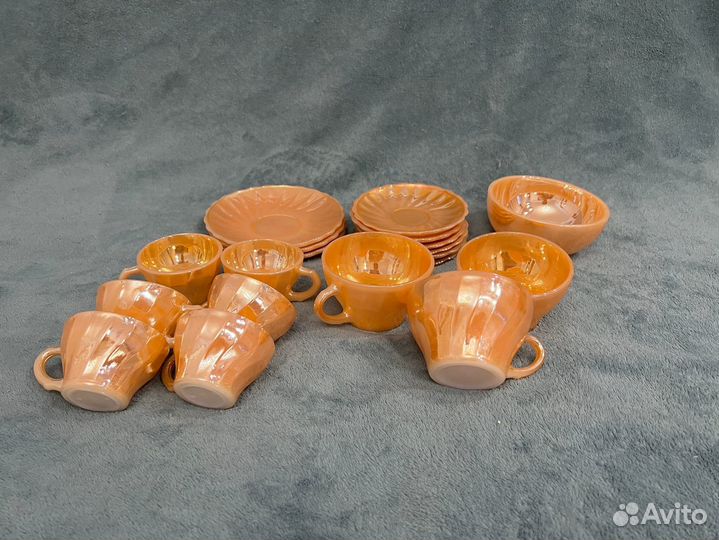 Чайно-кофейный сервиз США Anchor Hocking