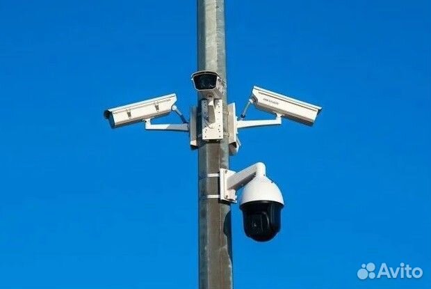 Видеонаблюдение на столбе