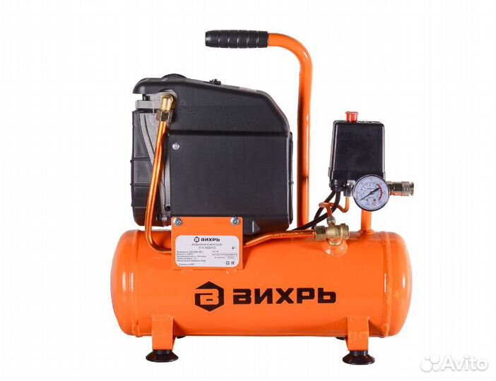 Компрессор Вихрь кп-165/10 10 л 8 бар 950 Вт