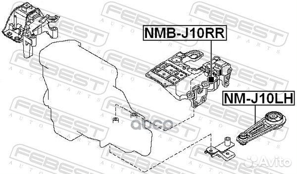 Подушка двигателя перед лев nissan qashqai