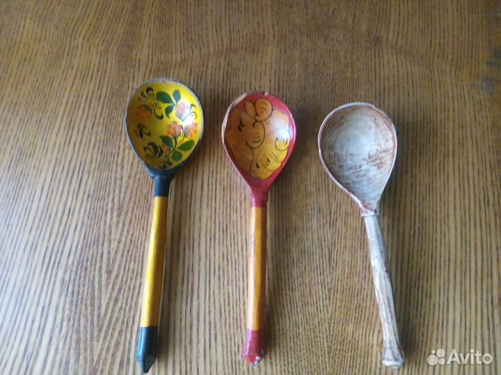 Ложки деревянные хохлома (указанная цена за всё)