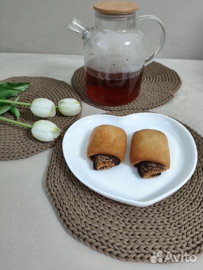 Салфетки сервировочные из полиэфирного шнура