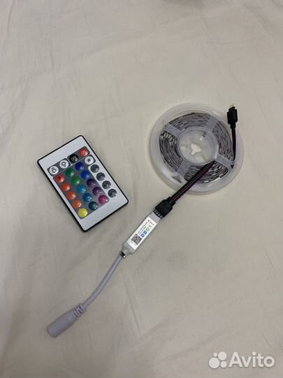 Светодиодная лента rgb 5 метров с пультом