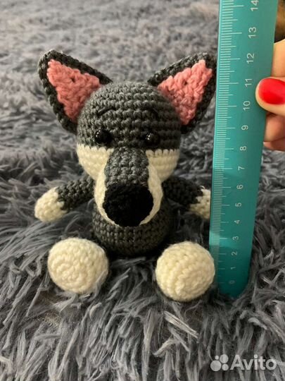 Волчонок вязанный
