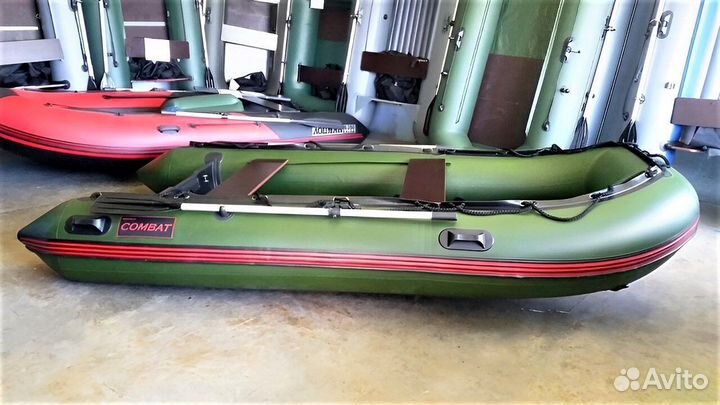Лодка пвх Корсар Комбат CMB-360 зеленый оливковый