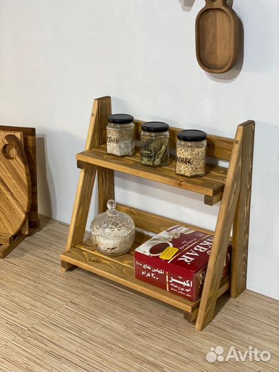 Этажерка для кухни/ванной из дерева