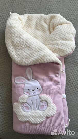 Конверт на выписку для девочки демисезонный