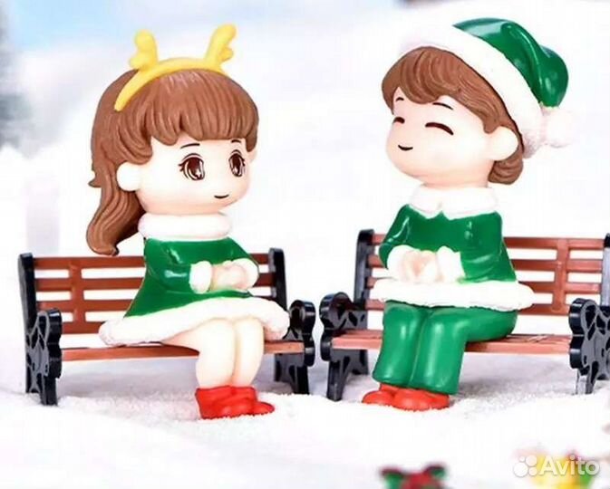 Скамья игрушечная декор