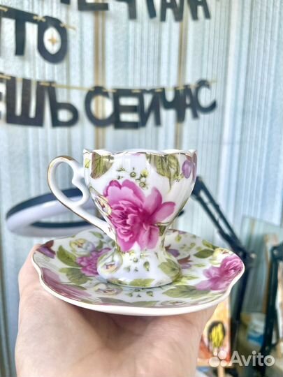 Чашка с блюдцем набор
