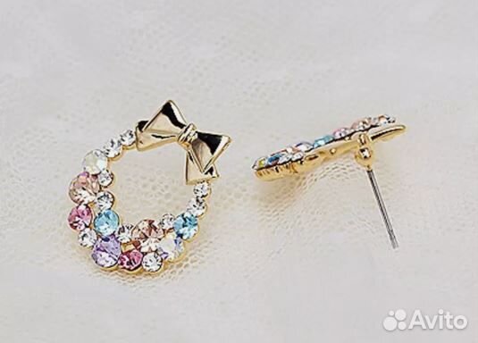 Сережки в стразиках