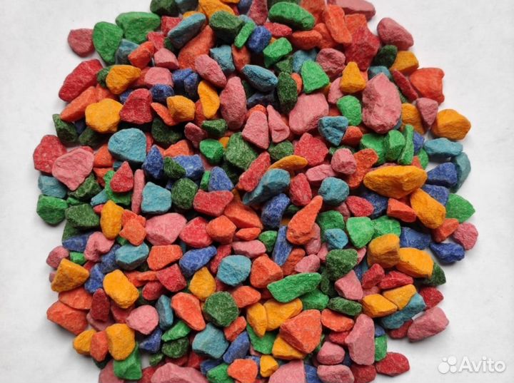 Мраморная крошка цветная