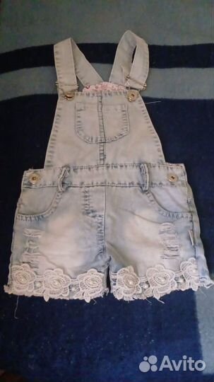 Джинсовый комбинезон для девочки