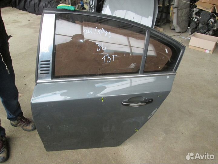 Дверь задняя левая на шевроле круз