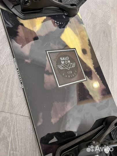 Сноуборд комплект Salomon 159 + Union L как новый