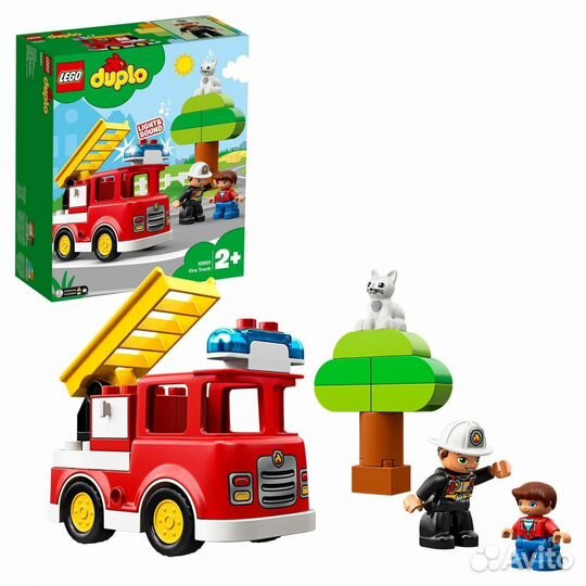 Lego duplo пожарная машина оригинал 10901